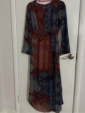 Tildon Retro Paisley Print Maxi Dress